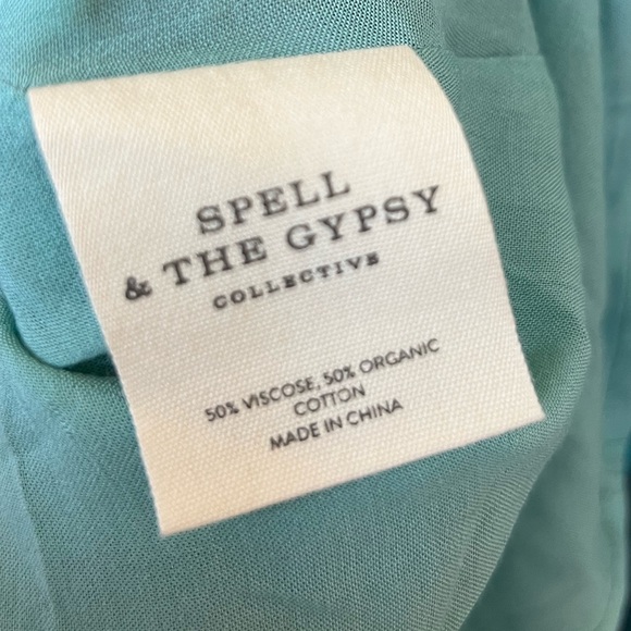 Spell and the Gypsey Buttercup Mini Dress in Ocean Size Small - Picture 7 of 9